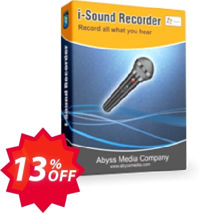 i-Sound Recorder Coupon code 13% discount 