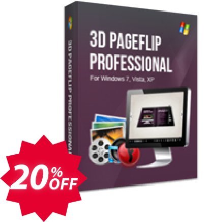 3DPageFlip Professional Coupon code 20% discount 