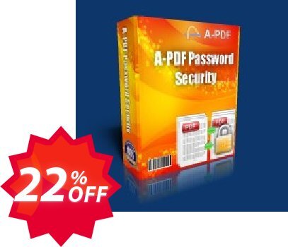 A-PDF Password Security for MAC Coupon code 22% discount 