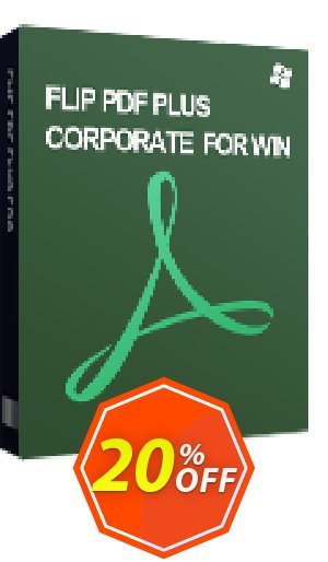 Flip PDF Plus Corporate, 8 Seats  Coupon code 20% discount 