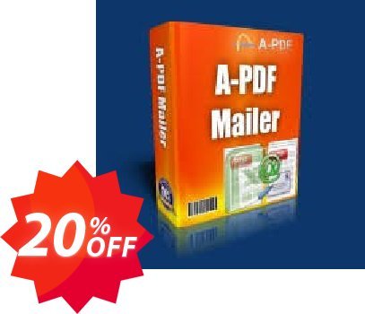 A-PDF Mailer Coupon code 20% discount 