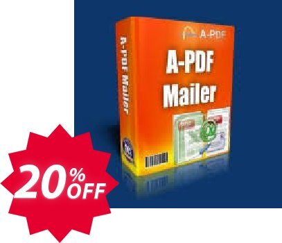 A-PDF Mailer Coupon code 20% discount 