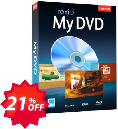 Roxio MyDVD Coupon code 21% discount 