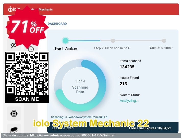 iolo System Mechanic 22 Coupon Code Apr 2024, 71% OFF - VotedCoupon