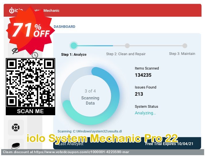 iolo System Mechanic Pro 22 Coupon Code May 2024, 71% OFF - VotedCoupon