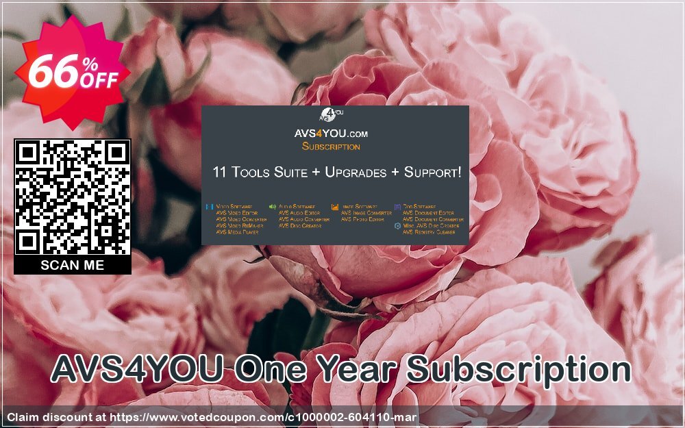 AVS4YOU One Year Subscription Coupon, discount . Promotion: AVS4U Autumn Sale (Before Code: Couponism25)