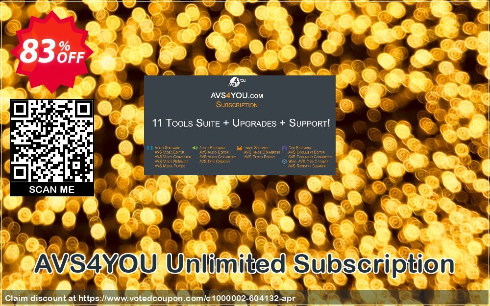 AVS4YOU Unlimited Subscription voted-on promotion codes