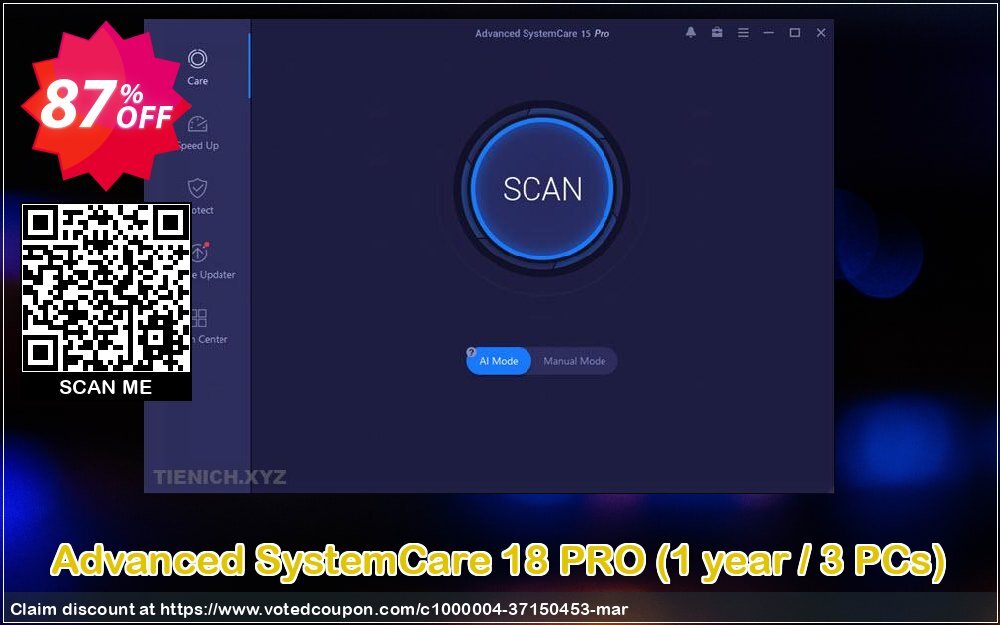 Advanced SystemCare 17 PRO, Yearly / 3 PCs  Coupon Code Apr 2024, 87% OFF - VotedCoupon