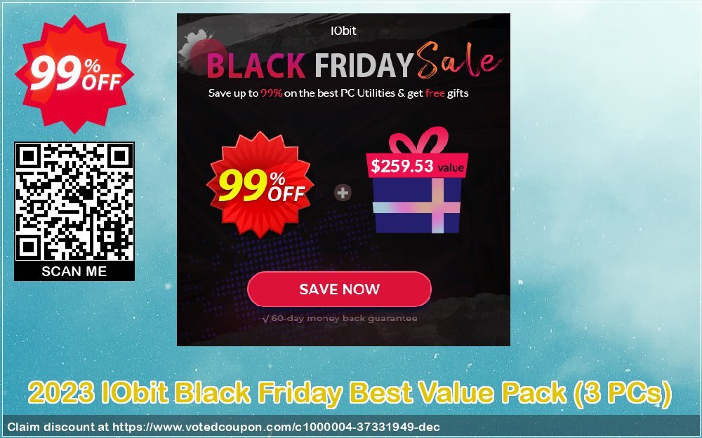 2023 IObit Black Friday Best Value Pack, 3 PCs 