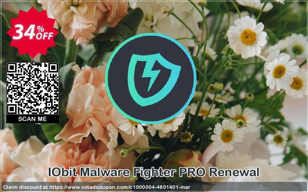 IObit Malware Fighter PRO Renewal Coupon Code Mar 2024, 34% OFF - VotedCoupon