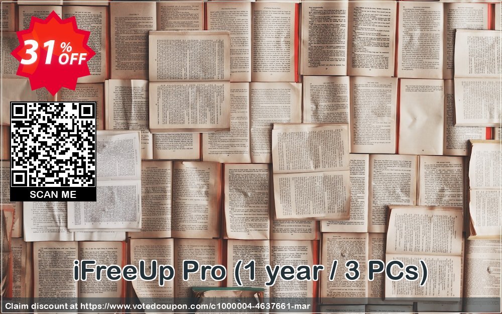 iFreeUp Pro, Yearly / 3 PCs  Coupon Code Apr 2024, 31% OFF - VotedCoupon