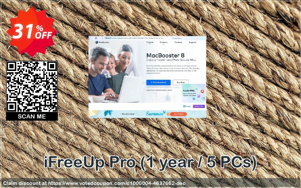 iFreeUp Pro, Yearly / 5 PCs  Coupon Code Jun 2023, 31% OFF - VotedCoupon