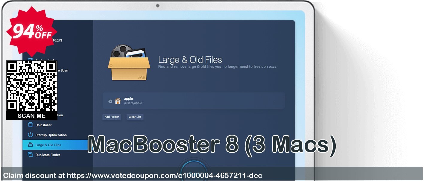 MACBooster 8, 3 MACs  Coupon, discount MacBooster 7 Advanced Pro(1 year subscription/3 Macs)   formidable promo code 2023. Promotion: MacBooster coupon code (df: IVS-IOBIT)