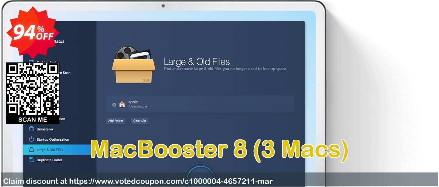 MACBooster 8, 3 MACs Coupon, discount MacBooster 7 Advanced Pro(1 year subscription/3 Macs) formidable promo code 2025. Promotion: MacBooster coupon code (df: IVS-IOBIT)