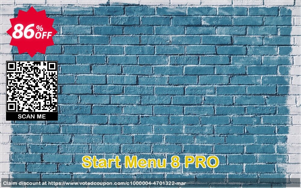 Start Menu 8 PRO Coupon, discount Start Menu 8 PRO (1 year subscription / 3 PCs)  dreaded promo code 2024. Promotion: dreaded promo code of Start Menu 8 PRO (1 year subscription / 3 PCs)  2024