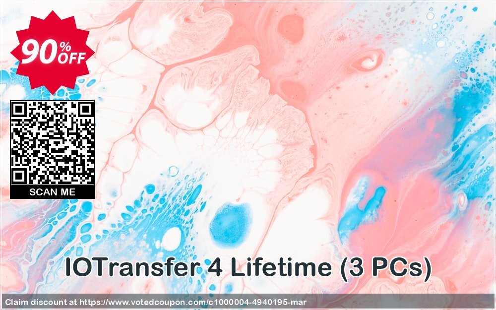 IOTransfer 4 Lifetime, 3 PCs Coupon, discount 2025 Spring Sales. Promotion: imposing offer code of IOTransfer 3 PRO (Lifetime / 3 PCs)- Exclusive* 2024