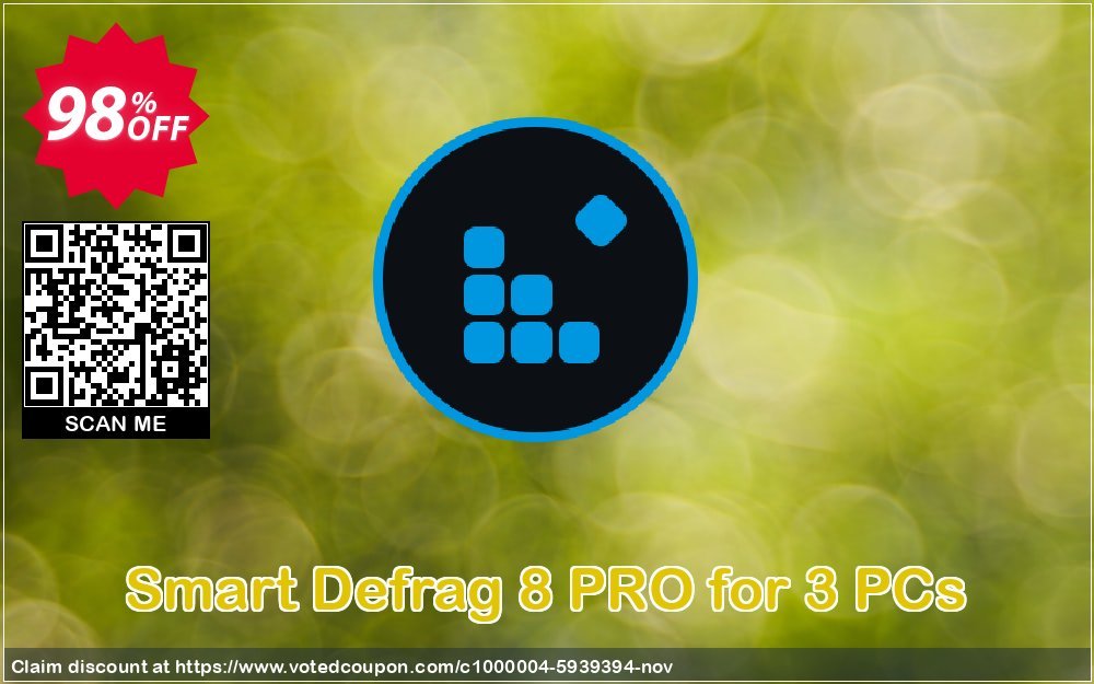 Smart Defrag 8 PRO for 3 PCs Coupon Code Jun 2023, 98% OFF - VotedCoupon