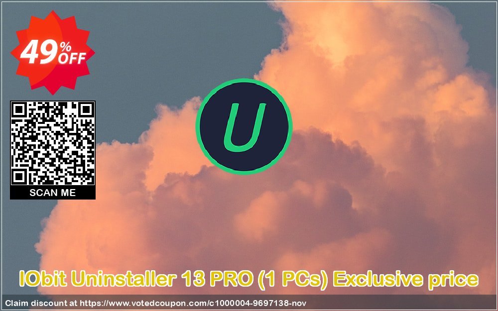 IObit Uninstaller 13 PRO, 1 PCs Exclusive price Coupon, discount 45% OFF IObit Uninstaller 11 PRO (1 PCs) Exclusive price, verified. Promotion: Dreaded discount code of IObit Uninstaller 11 PRO (1 PCs) Exclusive price, tested & approved