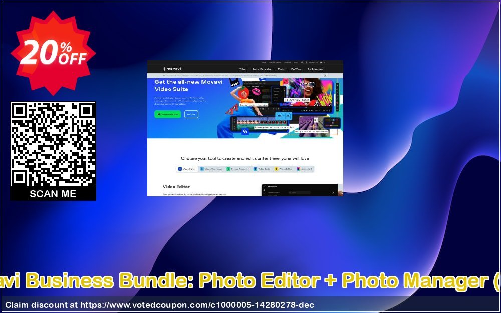 Movavi Business Bundle: Photo Editor + Photo Manager, MAC  Coupon Code May 2024, 20% OFF - VotedCoupon