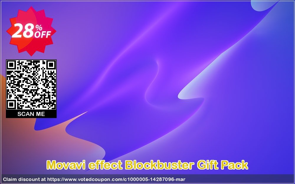 Movavi effect Blockbuster Gift Pack Coupon, discount Blockbuster Gift Pack formidable offer code 2024. Promotion: formidable offer code of Blockbuster Gift Pack 2024