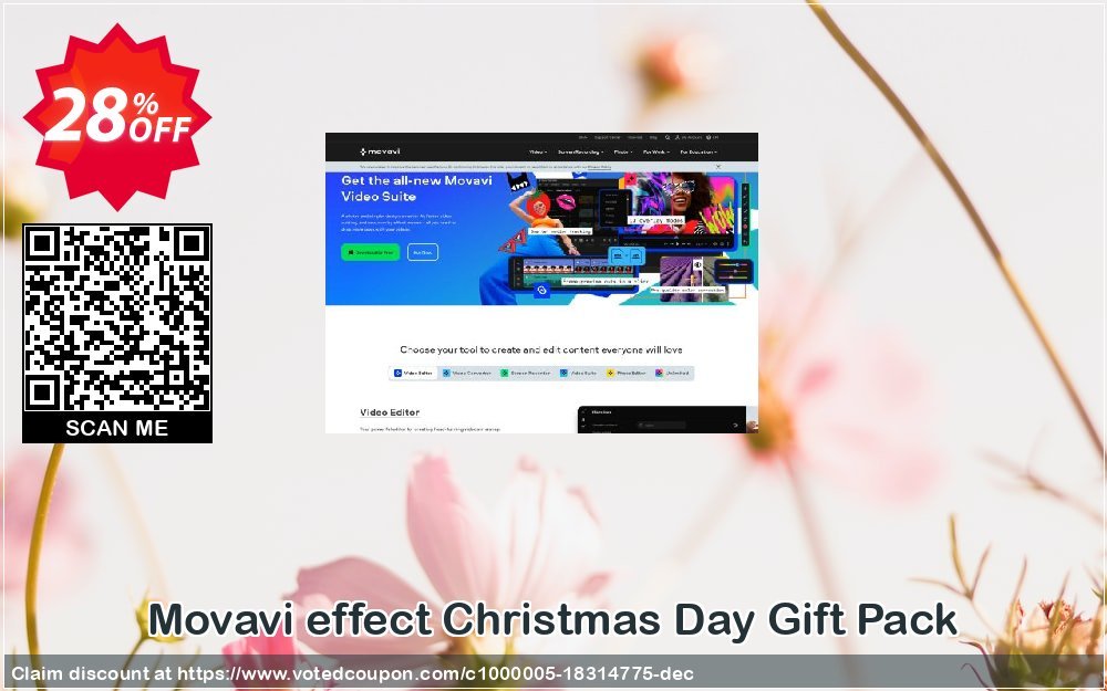 Movavi effect Christmas Day Gift Pack Coupon, discount Christmas Day Gift Pack big sales code 2024. Promotion: big sales code of Christmas Day Gift Pack 2024