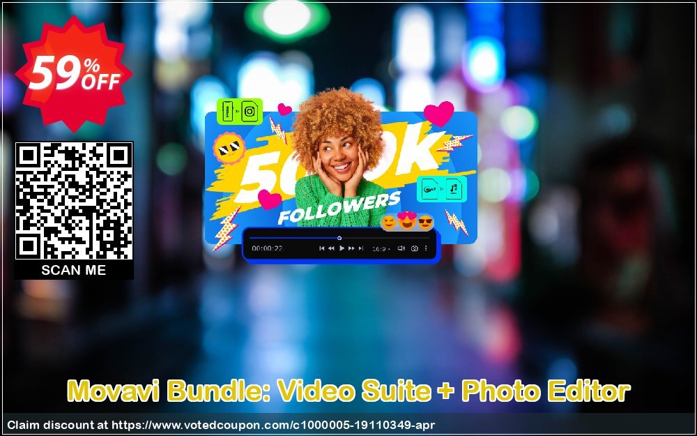 Movavi Bundle: Video Suite + Photo Editor Coupon, discount Bundle: Video Suite + Photo Editor  Big promotions code 2024. Promotion: Big promotions code of Bundle: Video Suite + Photo Editor  2024