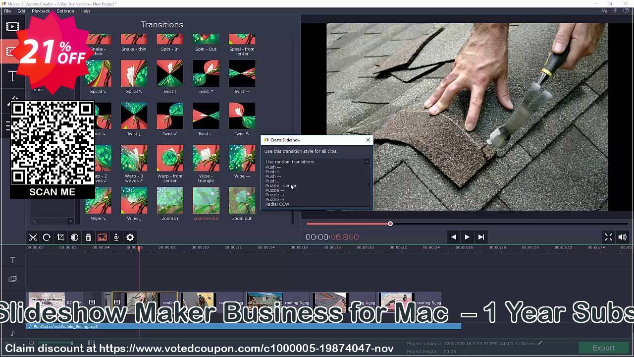 Movavi Slideshow Maker Business for MAC  – Yearly Subscription Coupon, discount Movavi Slideshow Maker Business for Mac  – 1 Year Subscription formidable discount code 2023. Promotion: stirring deals code of Movavi Slideshow Maker Business for Mac  – 1 Year Subscription 2023