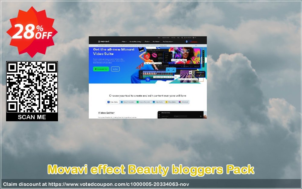 Movavi effect Beauty bloggers Pack Coupon Code Mar 2024, 28% OFF - VotedCoupon