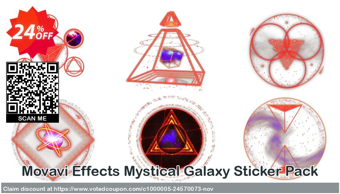 Movavi Effects Mystical Galaxy Sticker Pack