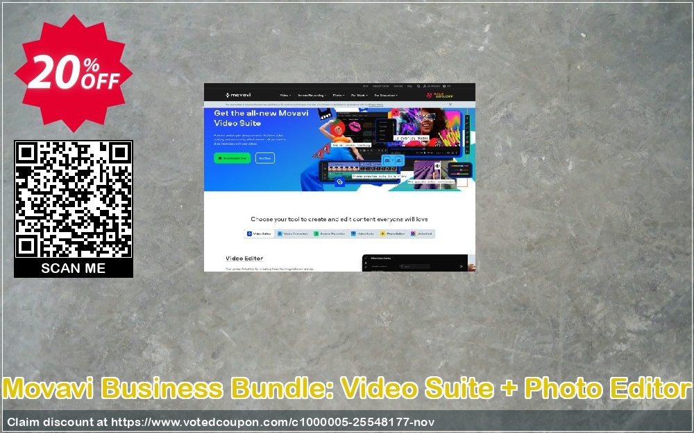 Movavi Business Bundle: Video Suite + Photo Editor Coupon Code Apr 2024, 20% OFF - VotedCoupon