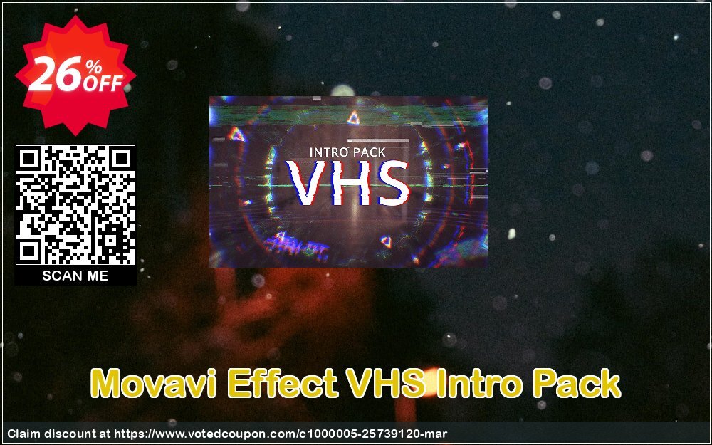 Movavi Effect VHS Intro Pack Coupon, discount VHS Intro Pack Wondrous deals code 2024. Promotion: Wondrous deals code of VHS Intro Pack 2024