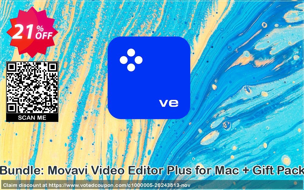Bundle: Movavi Video Editor Plus for MAC + Gift Pack Coupon Code Mar 2024, 21% OFF - VotedCoupon