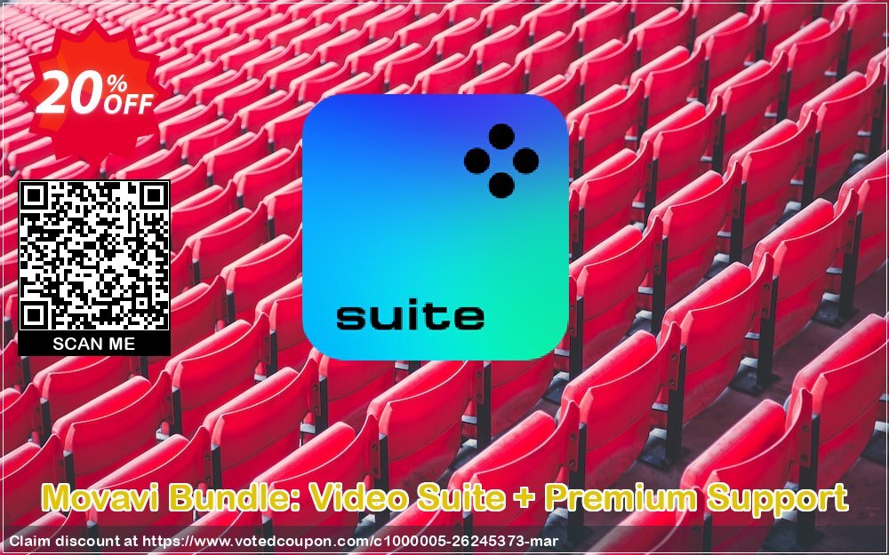 Movavi Bundle: Video Suite + Premium Support Coupon, discount Bundle: Video Suite + Premium Support Stirring sales code 2024. Promotion: Stirring sales code of Bundle: Video Suite + Premium Support 2024