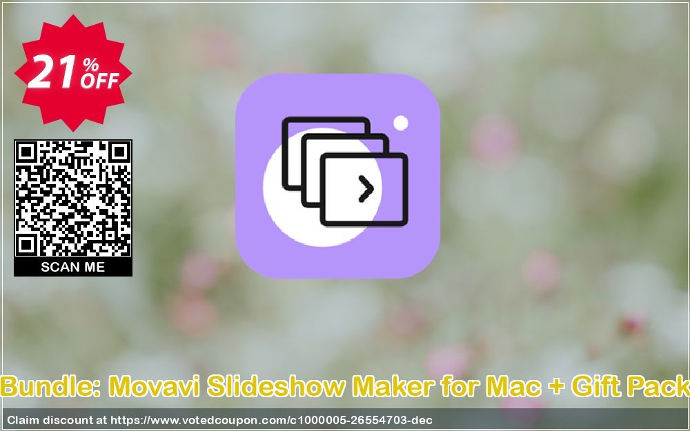 Bundle: Movavi Slideshow Maker for MAC + Gift Pack Coupon, discount Bundle: Slideshow Maker for Mac + Gift Pack Best offer code 2024. Promotion: Best offer code of Bundle: Slideshow Maker for Mac + Gift Pack 2024