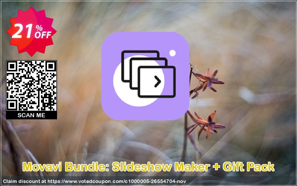 Movavi Bundle: Slideshow Maker + Gift Pack Coupon, discount Bundle: Slideshow Maker + Gift Pack Big discount code 2024. Promotion: Big discount code of Bundle: Slideshow Maker + Gift Pack 2024