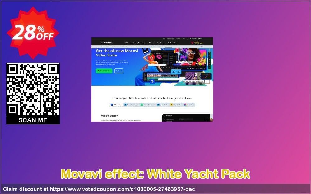 Movavi effect: White Yacht Pack