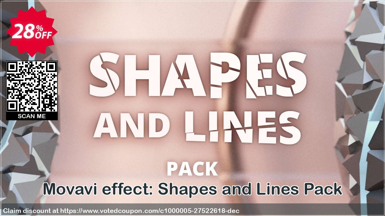 Movavi effect: Shapes and Lines Pack Coupon, discount Shapes and Lines Pack Awful discount code 2024. Promotion: Awful discount code of Shapes and Lines Pack 2024