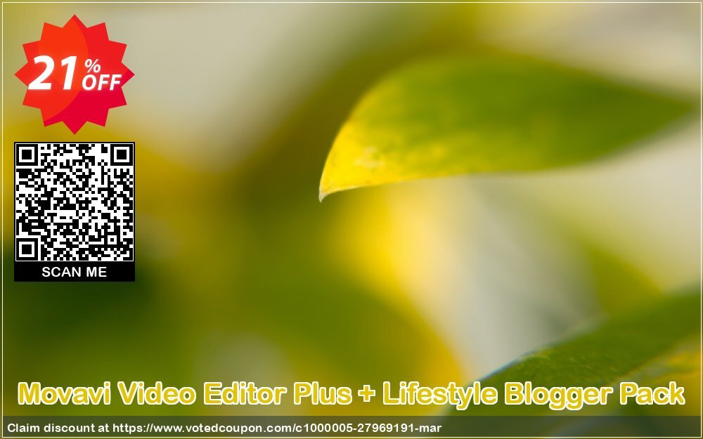 Movavi Video Editor Plus + Lifestyle Blogger Pack Coupon Code Apr 2024, 21% OFF - VotedCoupon