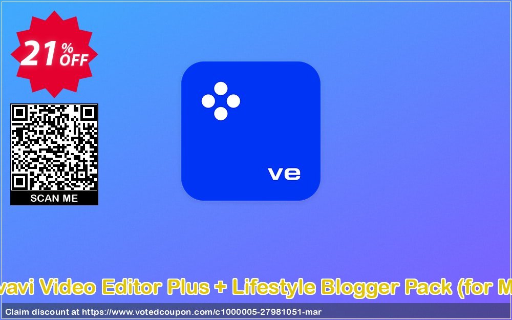 Movavi Video Editor Plus + Lifestyle Blogger Pack, for MAC  Coupon Code May 2024, 21% OFF - VotedCoupon