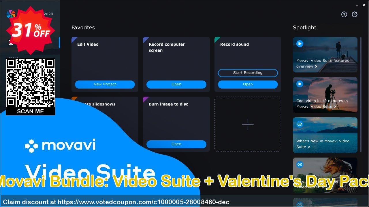 Movavi Bundle: Video Suite + Valentine's Day Pack Coupon Code Apr 2024, 31% OFF - VotedCoupon