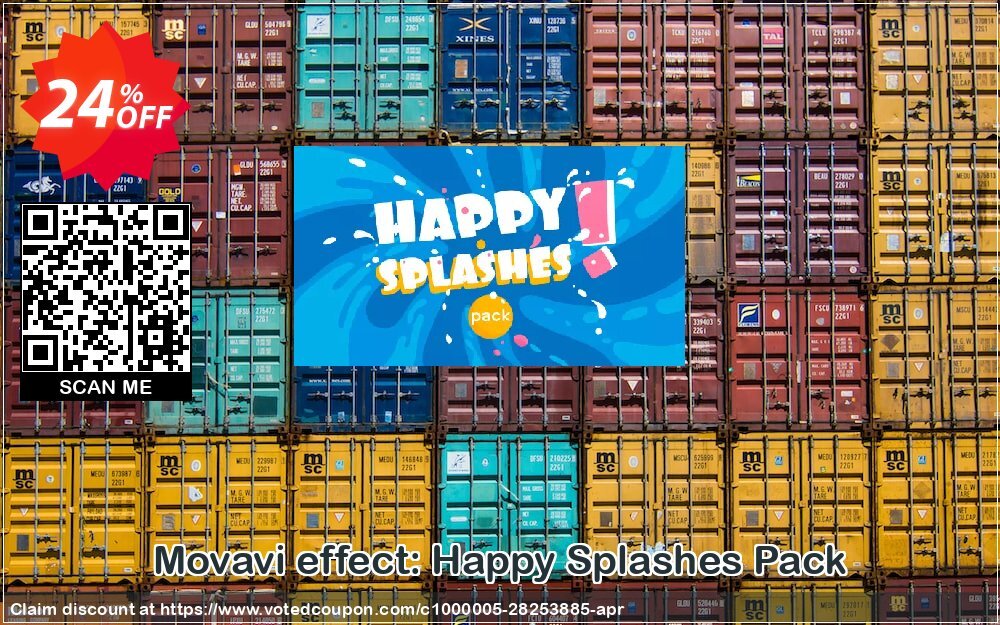 Movavi effect: Happy Splashes Pack Coupon, discount Happy Splashes Pack Special discount code 2024. Promotion: Special discount code of Happy Splashes Pack 2024