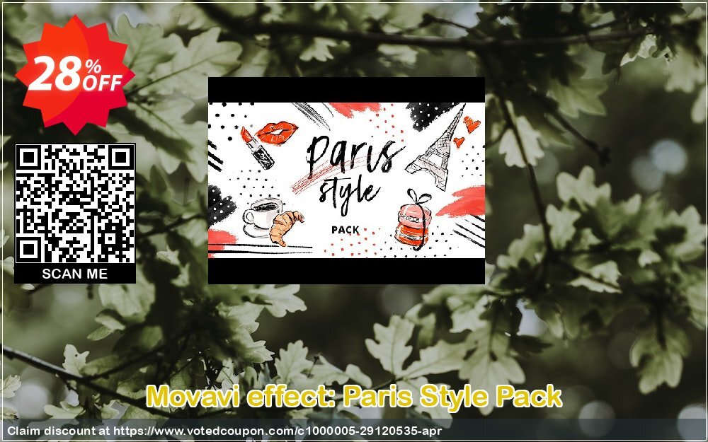 Movavi effect: Paris Style Pack Coupon, discount Paris Style Pack Dreaded promotions code 2024. Promotion: Dreaded promotions code of Paris Style Pack 2024