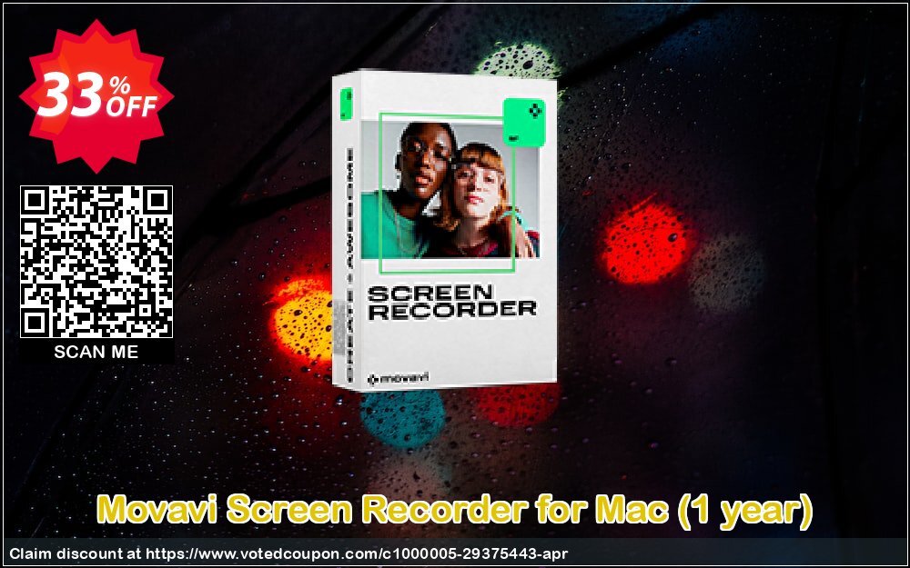 Movavi Screen Recorder for MAC, Yearly  Coupon, discount 15% affiliate discount. Promotion: Marvelous discounts code of Movavi Screen Recorder for Mac – 1 year subscription 2024