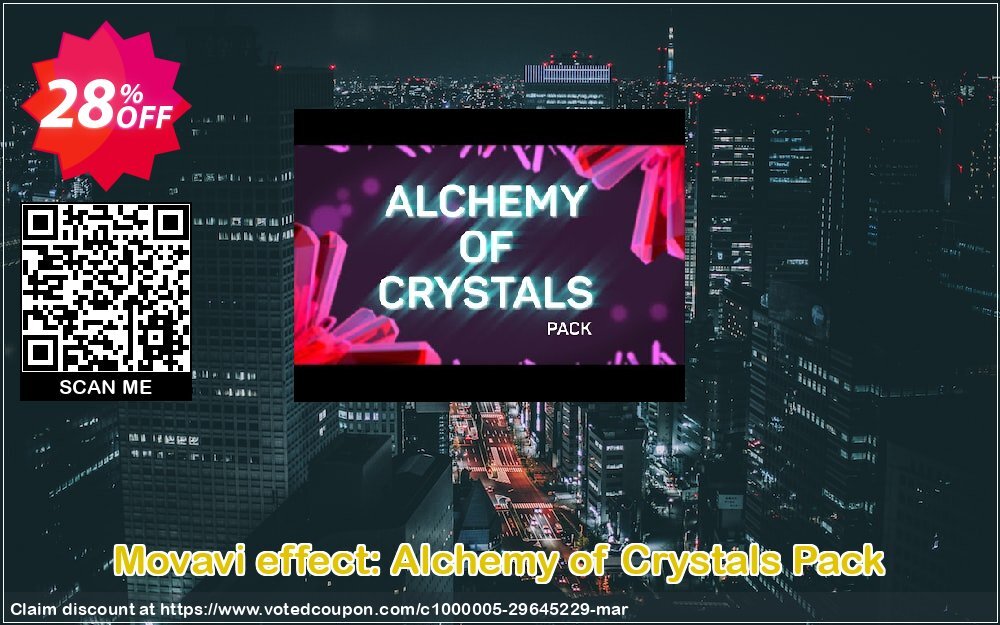 Movavi effect: Alchemy of Crystals Pack Coupon, discount Alchemy of Crystals Pack Stirring offer code 2024. Promotion: Stirring offer code of Alchemy of Crystals Pack 2024