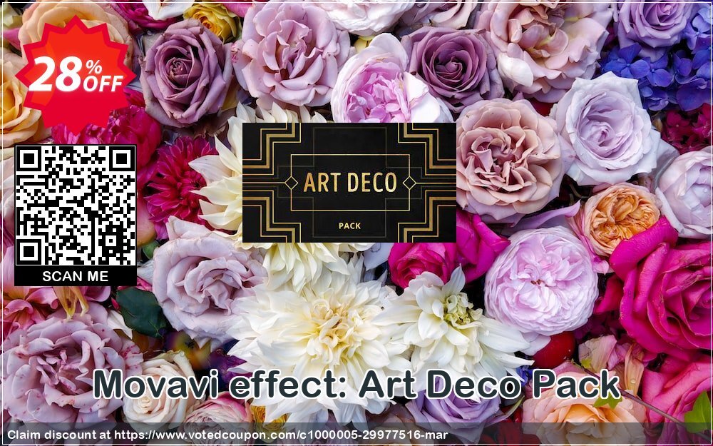 Movavi effect: Art Deco Pack Coupon, discount Art Deco Pack Marvelous promotions code 2024. Promotion: Marvelous promotions code of Art Deco Pack 2024