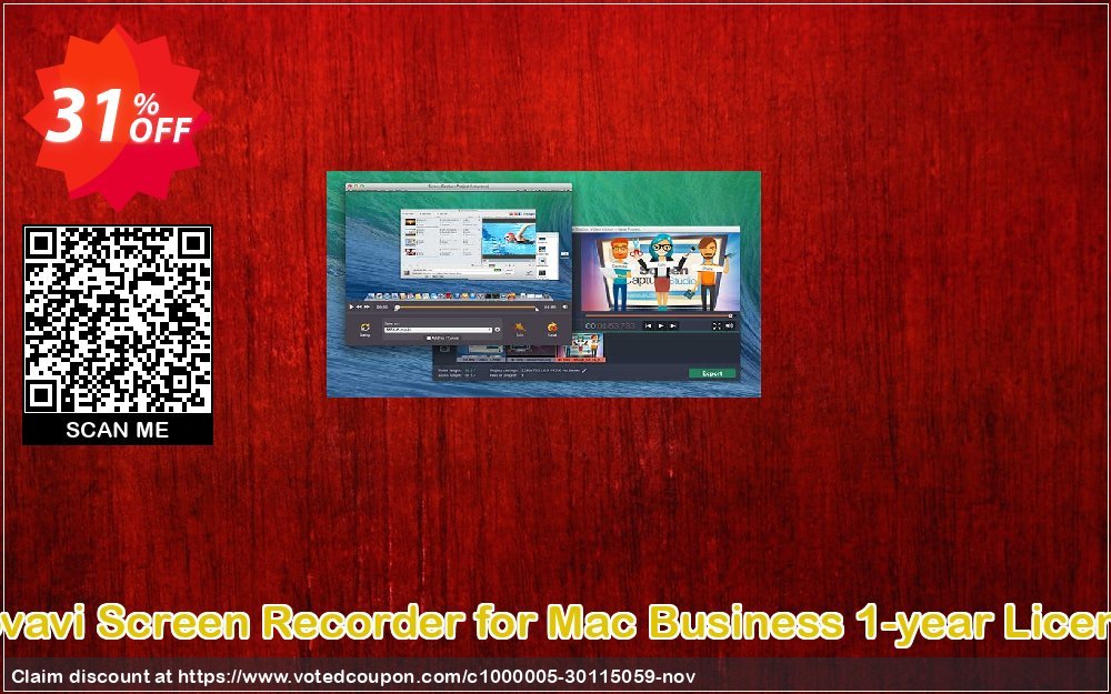 Movavi Screen Recorder for MAC Business 1-year Plan Coupon Code Apr 2024, 31% OFF - VotedCoupon
