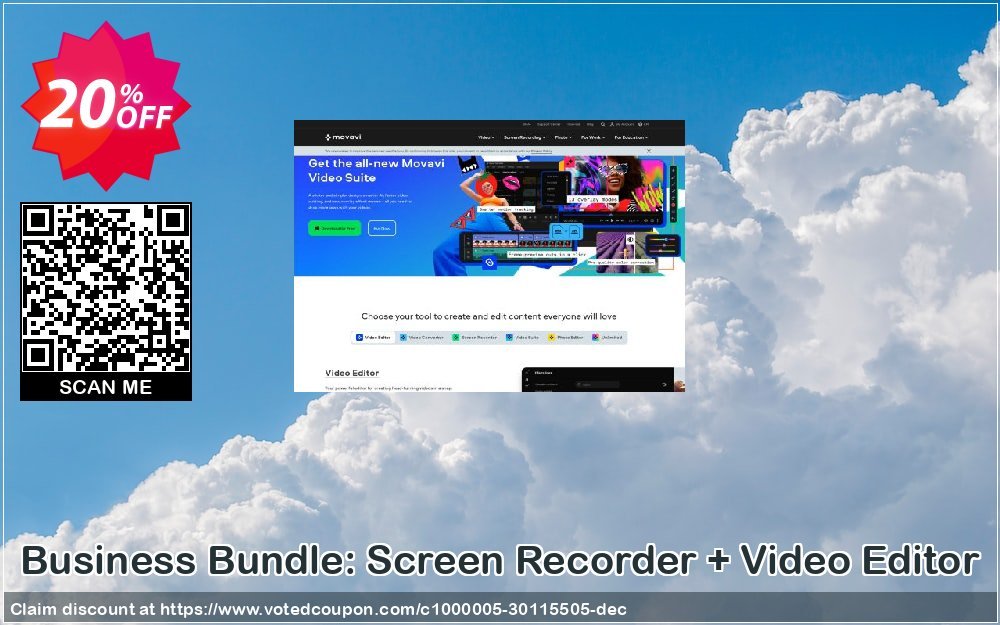 Business Bundle: Screen Recorder + Video Editor Coupon Code Apr 2024, 20% OFF - VotedCoupon
