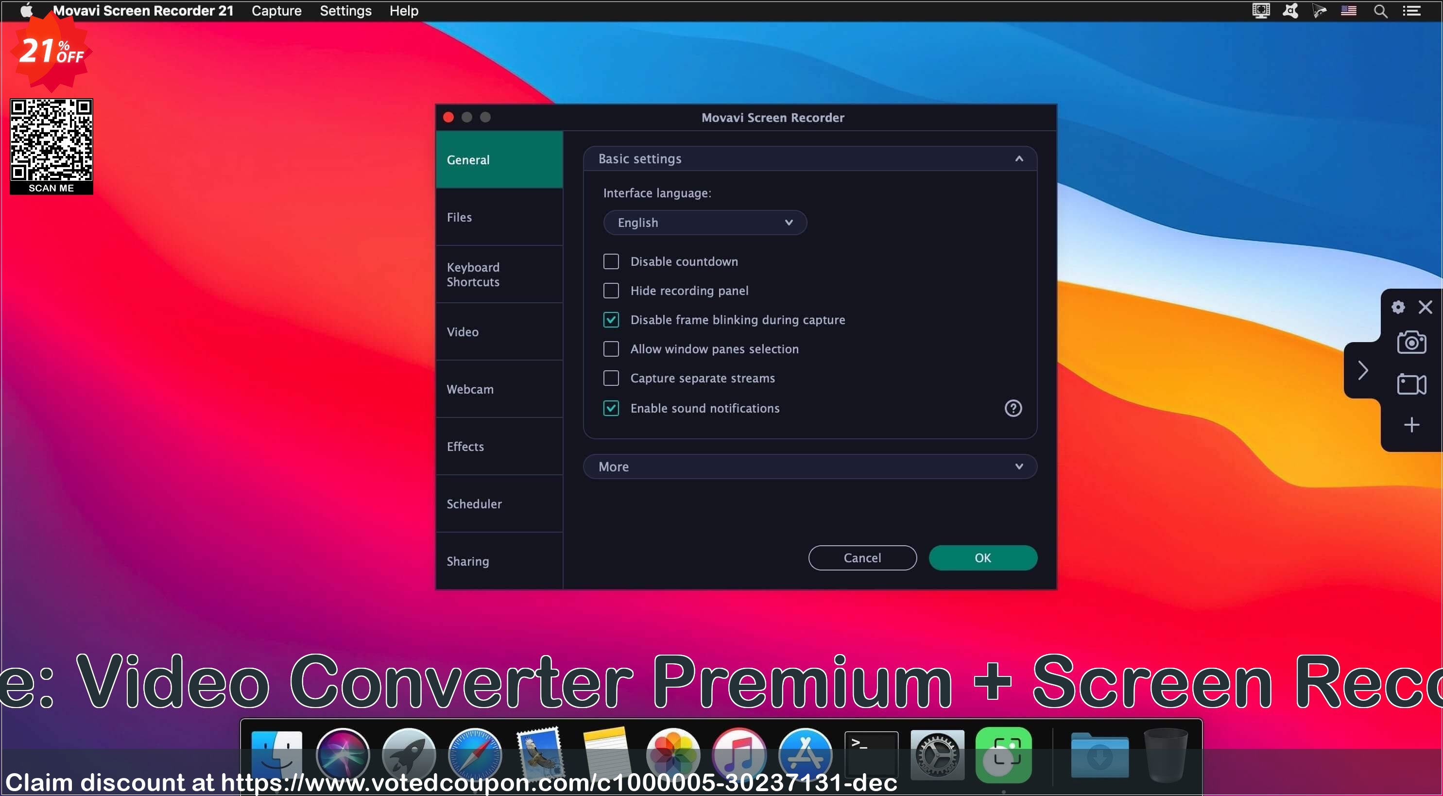 Movavi Bundle: Video Converter Premium + Screen Recorder for MAC Coupon, discount Bundle for Mac: Video Converter Premium + Screen Recorder Fearsome promo code 2024. Promotion: Fearsome promo code of Bundle for Mac: Video Converter Premium + Screen Recorder 2024