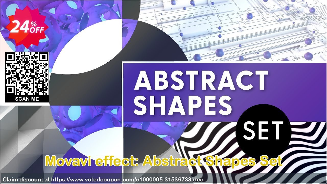 Movavi effect: Abstract Shapes Set Coupon, discount Abstract Shapes Set Super discounts code 2024. Promotion: Super discounts code of Abstract Shapes Set 2024