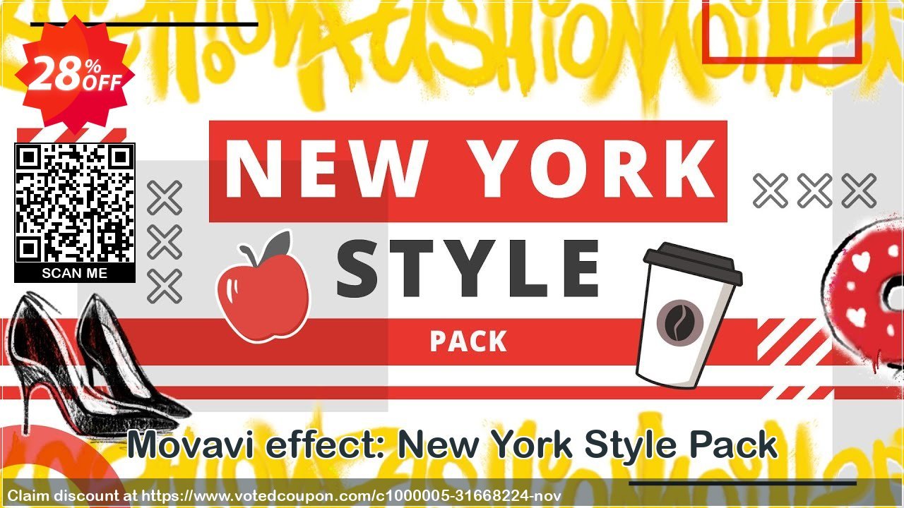Movavi effect: New York Style Pack Coupon, discount New York Style Pack Super deals code 2024. Promotion: Super deals code of New York Style Pack 2024